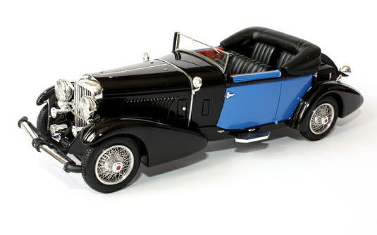デューゼンバーグ J481 Victoria コンバーチブル オープン 2503 greta Garbo 1932 ブラック/Blue 65台限定 /ilarioイラリオ 1/43 レジン　ミニカー