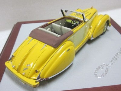 ギャラリービューアに画像をロードする, Talbot Lago T120 Baby Cabriolet Figoni &amp; Falaschi sn85221 1935  イエロー 170台限定 /ilarioイラリオ 1/43 レジン　ミニカー
