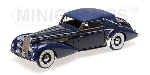 DELAGE D8-120 CABRIOLET 1939 | 2 TONE BLUE  /Minichampsミニチャンプス 1/18 ミニカー