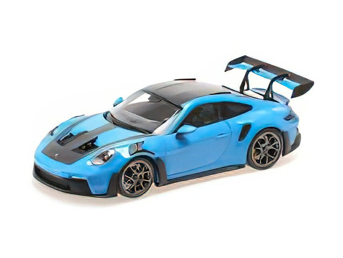 【予約】6月以降発売予定PORSCHE - 911 992 GT3 RS COUPE 2024 - DARK SILVER WHEELS - LIGHT BLUE /Minichamps 1/18ミニカー