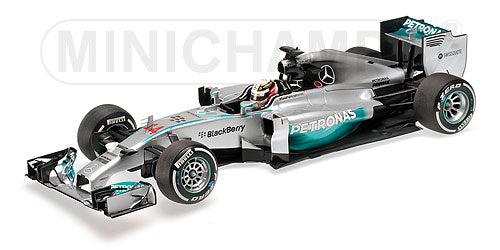 MERCEDES GP | F1  W05 AMG PETRONAS N 44 WINNER CHINESE GP WORLD CHAMPION 2014 L.HAMILTON | SILVER GREEN  /Minichampsミニチャンプス 1/18 ミニカー
