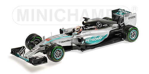 MERCEDES GP | F1  W06 AMG PETRONAS N 44 WINNER USA GP AND WORLD CHAMPION 2015 LEWIS HAMILTON | SILVER GREEN  /Minichampsミニチャンプス 1/18 ミニカー