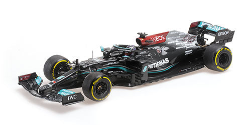 MERCEDES GP - F1 W12 MERCEDES M12 EQ POWER+ TEAM AMG PETRONAS MOTORSPORT FORMULA ONE N 44 WINNER BAHRAIN GP 2021 LEWIS HAMILTON - BLACK GREEN   /Minichampsミニチャンプス  1/18 ミニカー