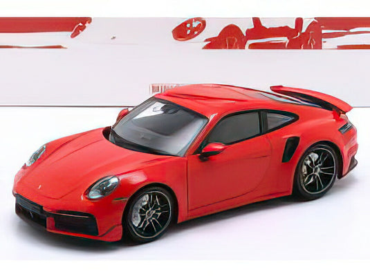 【予約】7月以降発売予定PORSCHEポルシェ 911 992 TURBO S COUPE SPORT DESIGN 2021 - RED /Minichamps 1/18 ミニカー