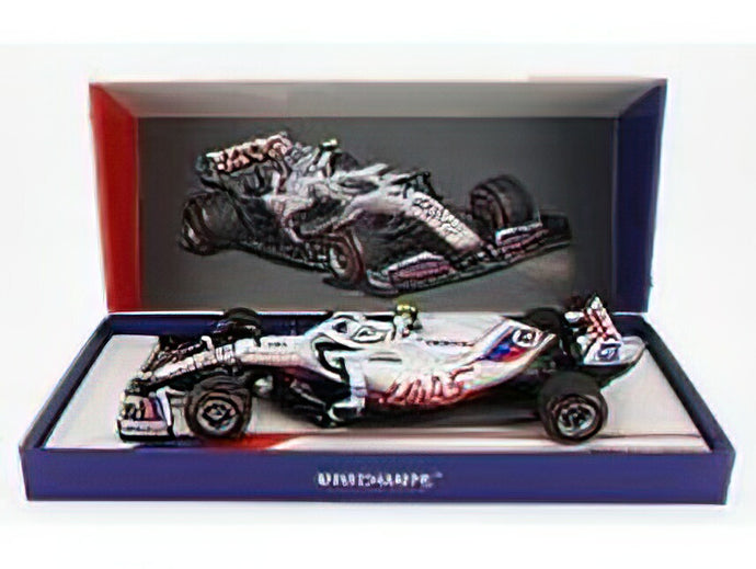 HAAS - F1 VF-21 FERRARI 065/6 TEAM URALKALI N 47 BELGIUM GP 2021 MICK SCHUMACHER WITH MICHAEL SCHUMACHER RETRO HELMET LIVERY - WHITE BLUE RED /Minichampsミニチャンプス 1/18 ミニカー