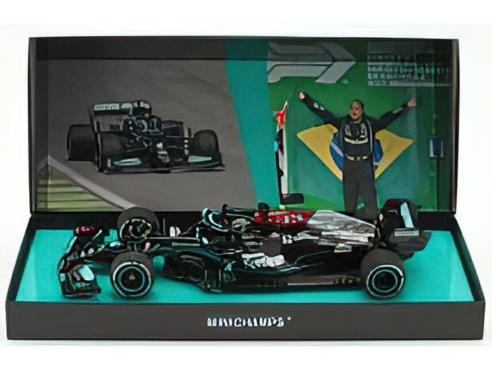 【予約】12月以降発売予定MERCEDES GP - F1 W12 MERCEDES M12 EQ POWER+ TEAM AMG PETRONAS MOTORSPORT FORMULA ONE N 44 WINNER BRAZILIAN GP (WITH FLAG) 2021 LEWIS HAMILTON - BLACK GREEN /ミニチャンプス 1/18 ミニカー