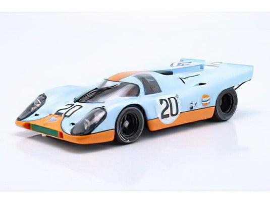 【予約】11月以降発売予定PORSCHE - 917K 4.9L TEAM JOHN WYER AUTOMOTIVE ENGINEERING GULF N 20 24h LE MANS 1970 J.SIFFERT - B.REDMAN - LIGHT BLUE ORANGE /Minichampsミニチャンプス 1/12ミニカー