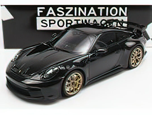 PORSCHEポルシェ 911 992 GT3 COUPE 2021 - GOLD RIMS - BLACK /Minichampsミニチャンプス 1/18 ミニカー