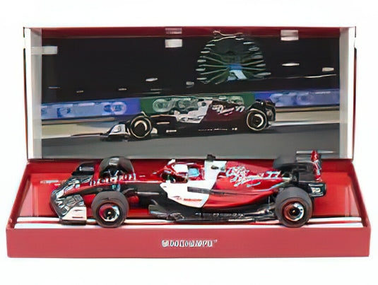 ALFA ROMEOアルファロメオ F1 C42 TEAM ORLEN RACING N 77 6th BAHRAIN GP 2022 VALTTERI BOTTAS - WHITE RED MET /Minichampsミニチャンプス 1/18 ミニカー