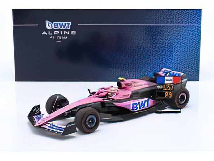 【予約】RENAULT - F1 A523 TEAM BWT ALPINE N 10 9th BAHRAIN GP WITH PIT BOARD 2023 PIERRE GASLY - PINK BLACK BLUE /Minichamps 1/18ミニカー
