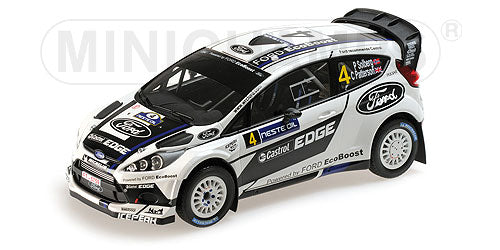 FORD ENGLAND | FIESTA WRC RS N 4 RALLY FINLAND 2012 P.SOLBERG - PATTERSON | WHITE BLACK /Minichampsミニチャンプス 1/18 ミニカー