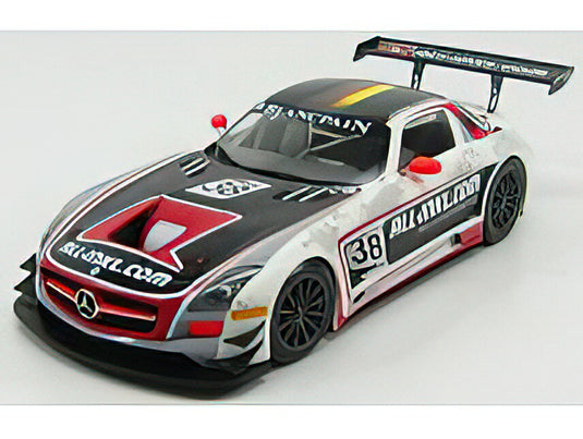 MERCEDES BENZ - SLS AMG GT3 TEAM MUNNICH MOTORSPORT N 38 WINNER FIA GT1 WORLD CHAMPIONSHIP 2012 BASSENG - WINKELHOCK - BLACK WHITE RED /Minichamps 1/18 ミニカー