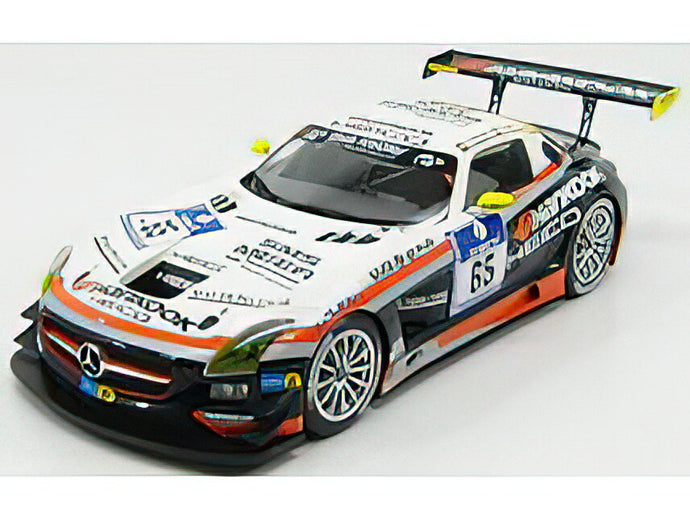 MERCEDES BENZ - SLS AMG GT3 N 65 24h NURBURGRING 2012 SCHNEIDER - ARNOLD - MARGARITIS - HEYER - BLACK WHITE ORANGE /Minichamps 1/18 ミニカー
