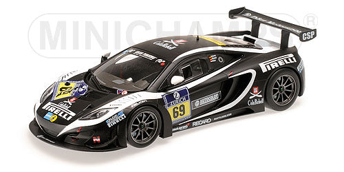 McLARENマクラーレン | MP4-12C GT3 TEAM DORR MOTORSPORT N 69 24h NURBURGRING 2013 ADAMS - KLASEN - KOX | MATT BLACK /Minichampsミニチャンプス 1/18 ミニカー