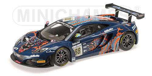 McLARENマクラーレン | MP4-12C GT3 TEAM VON RYAN RACING N 88 24h SPA 2013 BARFF - GOODWIN - SENNA | BLUE /Minichampsミニチャンプス 1/18 ミニカー