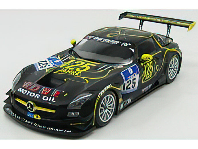 MERCEDES BENZ - SLS AMG GT3 TEAM ROWE RACING N 125 24h NURBURGRING 2013 M.ZEHE - M.BULLIT - R.RENGER - M.HARTUNG - MATT BLACK YELLOW /Minichamps 1/18 ミニカー
