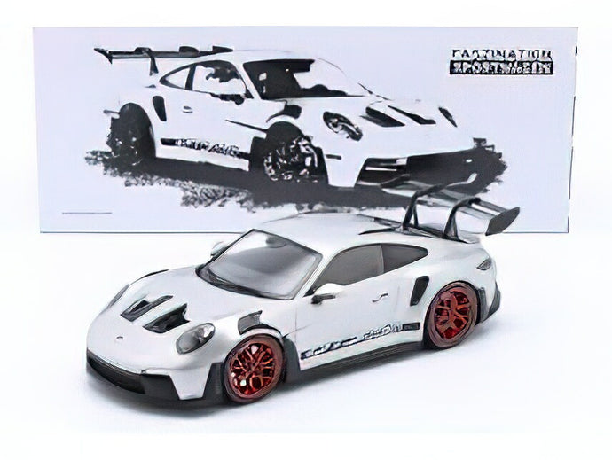 【予約】PORSCHE  911 992 GT3 RS COUPE 2023 - RED RIMS - SILVER RED/Minichamps 1/18ミニカー