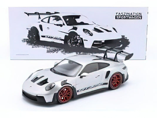 【予約】PORSCHE  911 992 GT3 RS COUPE 2023 - RED RIMS - SILVER RED/Minichamps 1/18ミニカー