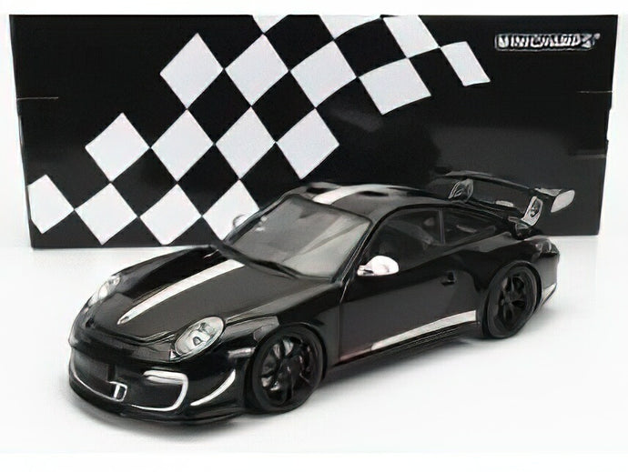 ポルシェ 911 (997) GT3 RS 4.0 2011 ブラック/シルバー/レッド/ MINICHAMPS 1/18 ミニカー