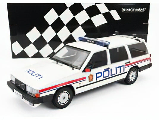 VOLVO - 740GL BREAK SW STATION WAGON POLITI NORWAY 1986/Minichamps 1/18ミニカー