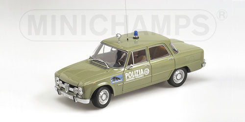 ALFA ROMEOアルファロメオ | GIULIA POLIZIA (POLICE) 1970 | GREEN /Minichampsミニチャンプス 1/18 ミニカー