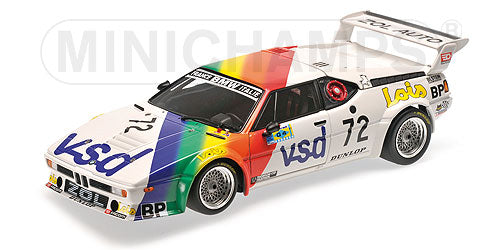 BMW | M1 TEAM BMW FRANCE ZOL'AUTO N 72 24h LE MANS 1981 J.F.ROUSSELOT - F.SERVANIN - L.FERRIER | WHITE /Minichampsミニチャンプス 1/18 ミニカー