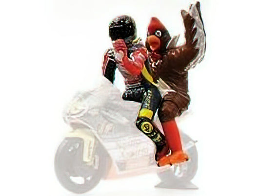 フィギュア- VALENTINO ROSSI APRILIA N 46 + CHICKEN GP BARCELLONA 1998 - VARIOUS /Minichampsミニチャンプス 1/12 ミニカー