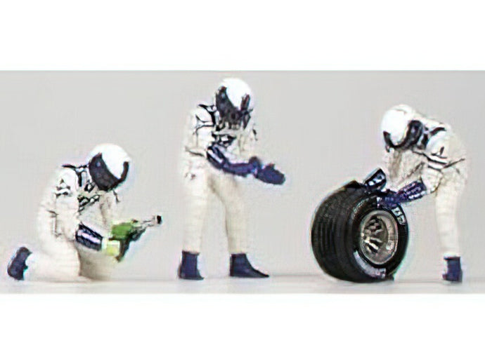 WILLIAMS - F1 PIT-STOP WILLIAMS 2002 CAMBIO GOMME POSTERIORE - FIGURES - WHITE BLUE /Minichamps 1/43 フィギュア ミニカー