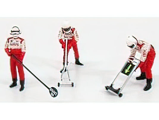 FIGURES - F1 PIT-STOP TOYOTA 2002 JACK SET - FIGURES - WHITE RED /Minichamps 1/43 フィギュア ミニカー