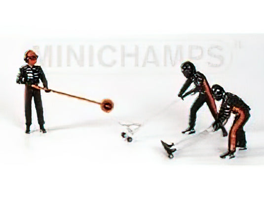 FIGURES - F1 PIT-STOP SET MINARDI 2003 SEGNALATORE & JACK SET - FIGURES - BLACK /Minichamps 1/43 フィギュア ミニカー