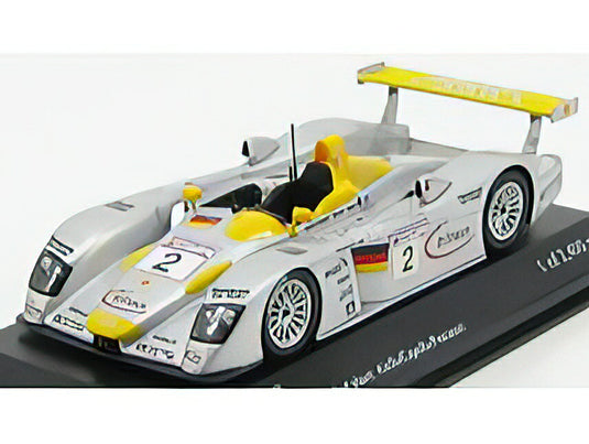 AUDI - R8 N 2 2nd 24h LE MANS 2001 L.AIELLO - R.CAPELLO - C.PESCATORI - SILVER YELLOW /Minichamps 1/43 ミニカー