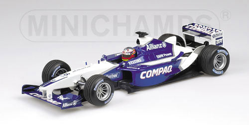 WILLIAMS | F1  BMW FW24 N 6 2002 J-P.MONTOYA | WHITE BLUE /Minichampsミニチャンプス 1/43 ミニカー