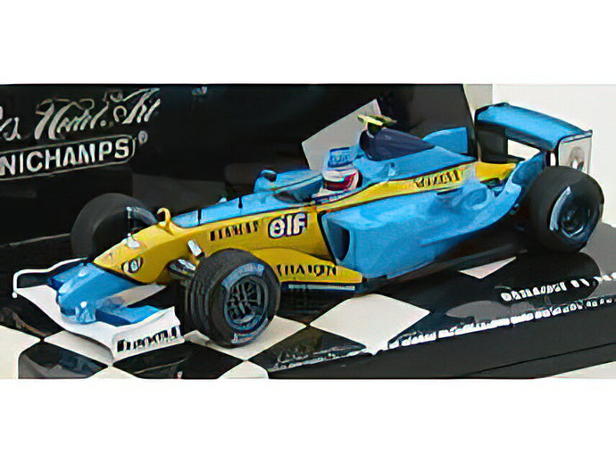 RENAULT - F1 R23 N 7 2003 J.TRULLI - LIGHT BLUE YELLOW /Minichamps 1/43 ミニカー