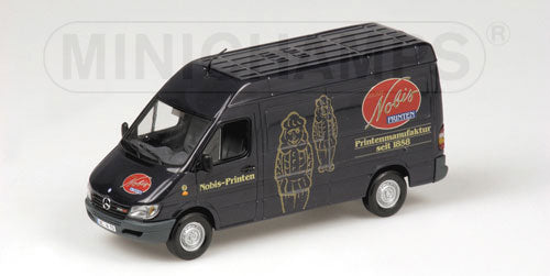 MERCEDES BENZメルセデスベンツ | SPRINTER BREAK VAN NOBIS-PRINTEN 2000 | DARK BLUE GREY /Minichampsミニチャンプス 1/43 ミニカー