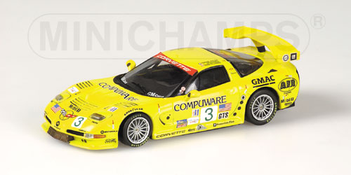 CHEVROLET | CORVETTE C5-R N 3 WINNER CLASS 12h SEBRING 2003 FELLOWS - FREON - O'CONNELL | YELLOW /Minichampsミニチャンプス 1/43 ミニカー