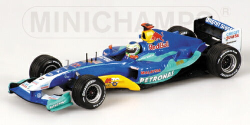 SAUBER | F1  C23 PETRONAS N 11 RACE VERSION 2004 GIANCARLO FISICHELLA | BLUE MET GREEN METBLUE /Minichampsミニチャンプス 1/43 ミニカー