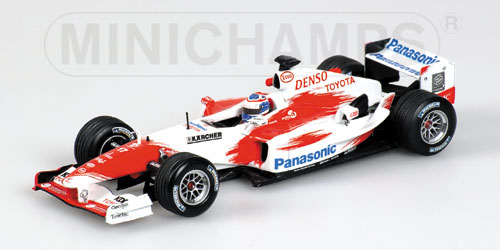 TOYOTAトヨタ | F1  TF104 N 17 RACE VERSION 2004 O.PANIS | WHITE RED /Minichampsミニチャンプス 1/43 ミニカー
