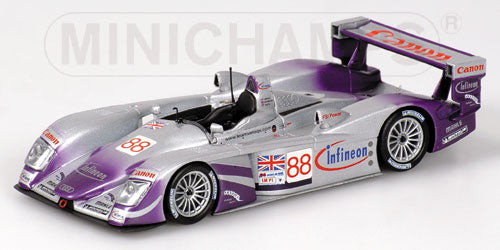 AUDI | R8 N 88 24h LE MANS 2004 DAVIES - HERBERT - SMITH | SILVER VIOLET /Minichampsミニチャンプス 1/43 ミニカー