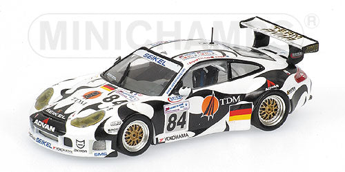 PORSCHEポルシェ | 911 996 GT3RS N 84 24h LE MANS 2004 BURGESS - COLIN  - BAGNALL | WHITE BLACK /Minichampsミニチャンプス 1/43 ミニカー