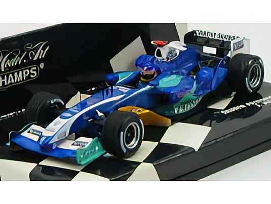 SAUBER - F1 PETRONAS C24 N 11 RACE VERSION 2005 J.VILLENEUVE - BLUE YELLOW /Minichamps 1/43 ミニカー