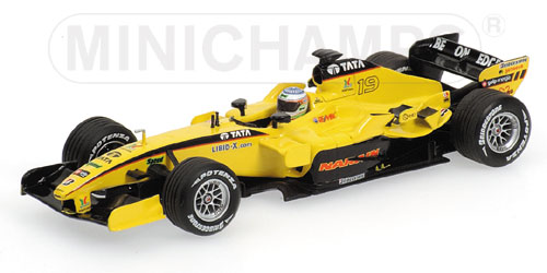 JORDAN | F1  EJ15 TOYOTAトヨタ N 19 SEASON 2005 KARTHIKEYAN | YELLOW BLACK /Minichampsミニチャンプス 1/43 ミニカー