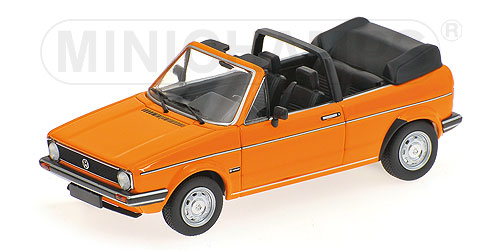 VOLKSWAGEN | GOLF I SERIES CABRIOLET 1980 | ORANGE /Minichampsミニチャンプス 1/43 ミニカー