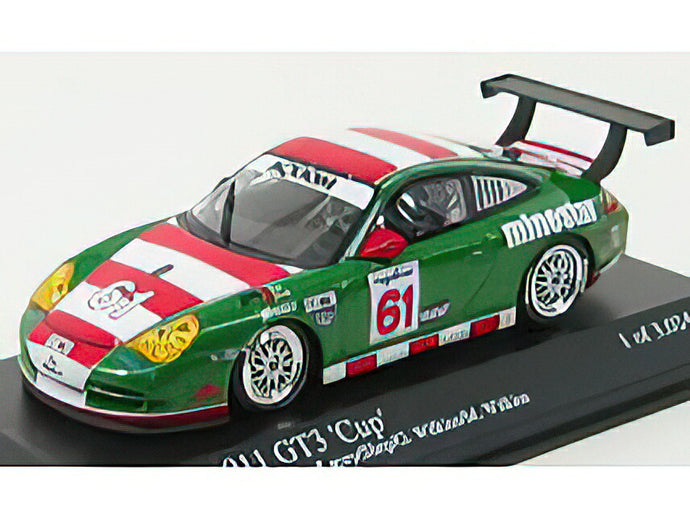 PORSCHE - 911 996 GT3 N 61 24h DAYTONA 2005 NEARN LACEY SHEP - GREEN RED WHITE /Minichamps 1/43 ミニカー