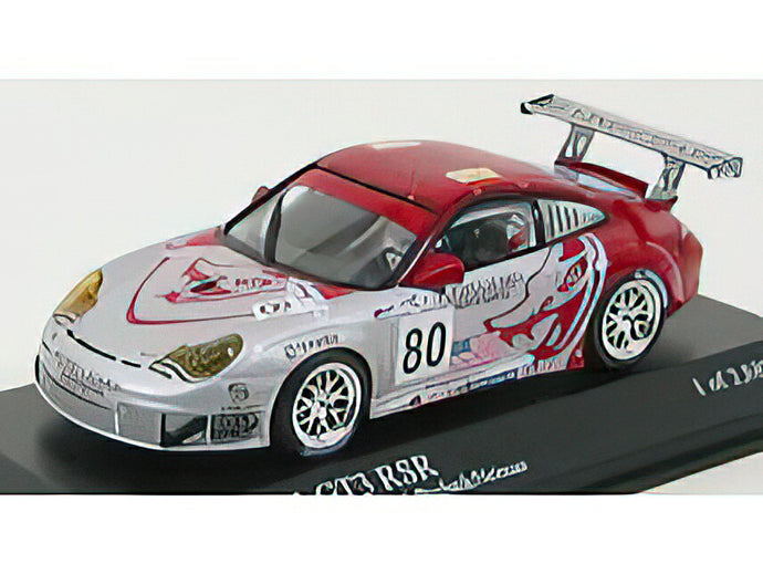 PORSCHE - 911 996 GT3RSR N 80 3rd GT2 CLASS 24h LE MANS 2005 VAN-OVERBEEK - SILVER RED /Minichamps 1/43 ミニカー