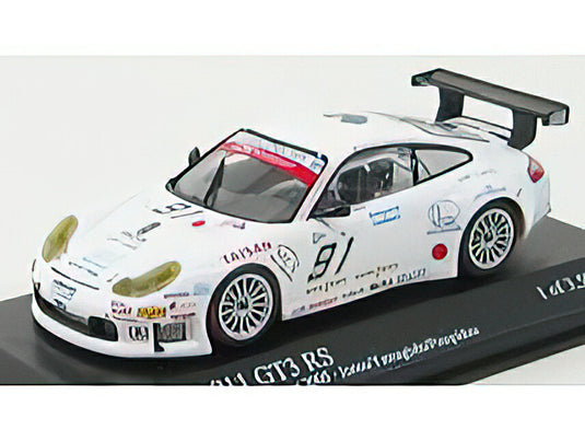 PORSCHE - 911 996 GT3 RSR N 91 YAMAGISHI CAFFI POMPIDOU 1000 Km SPA FRANCORCHAMPS - WHITE /Minichamps 1/43 ミニカー