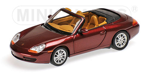 PORSCHEポルシェ | 911 996 CABRIOLET 1998 | RED MET /Minichampsミニチャンプス 1/43 ミニカー