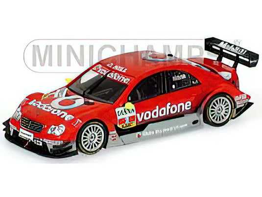 MERCEDES BENZ - CLK-CLASS AMG TEAM VODAFONE N D. HILL BRANDS HATCH 2006 - RED SILVER /Minichamps 1/43 ミニカー