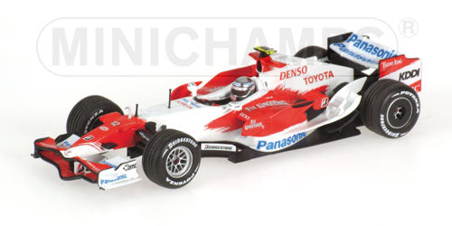 TOYOTAトヨタ | F1  TF107 N 12 2007 JARNO TRULLI | WHITE RED /Minichampsミニチャンプス 1/43 ミニカー