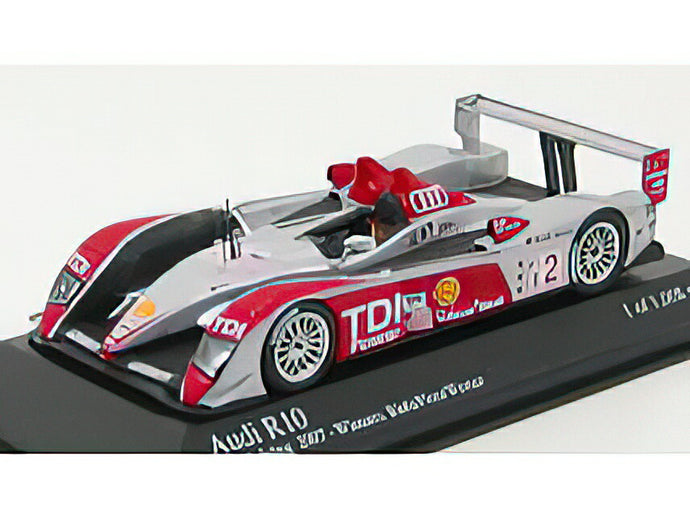 AUDI - R10 N 2 WINNER 12h SEBRING 2007 - PIRRO BIELA WERNER - SILVER RED /Minichamps 1/43 ミニカー