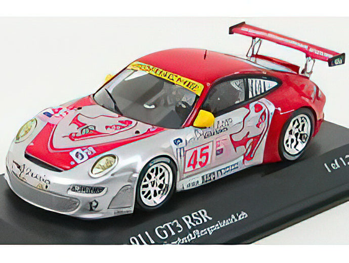 PORSCHE - 911 GT3RSR N 45 12h SEBRING 2007 VAN-OVERBEEK - BERGMEISTER - LIEB - SILVER RED /Minichamps 1/43 ミニカー
